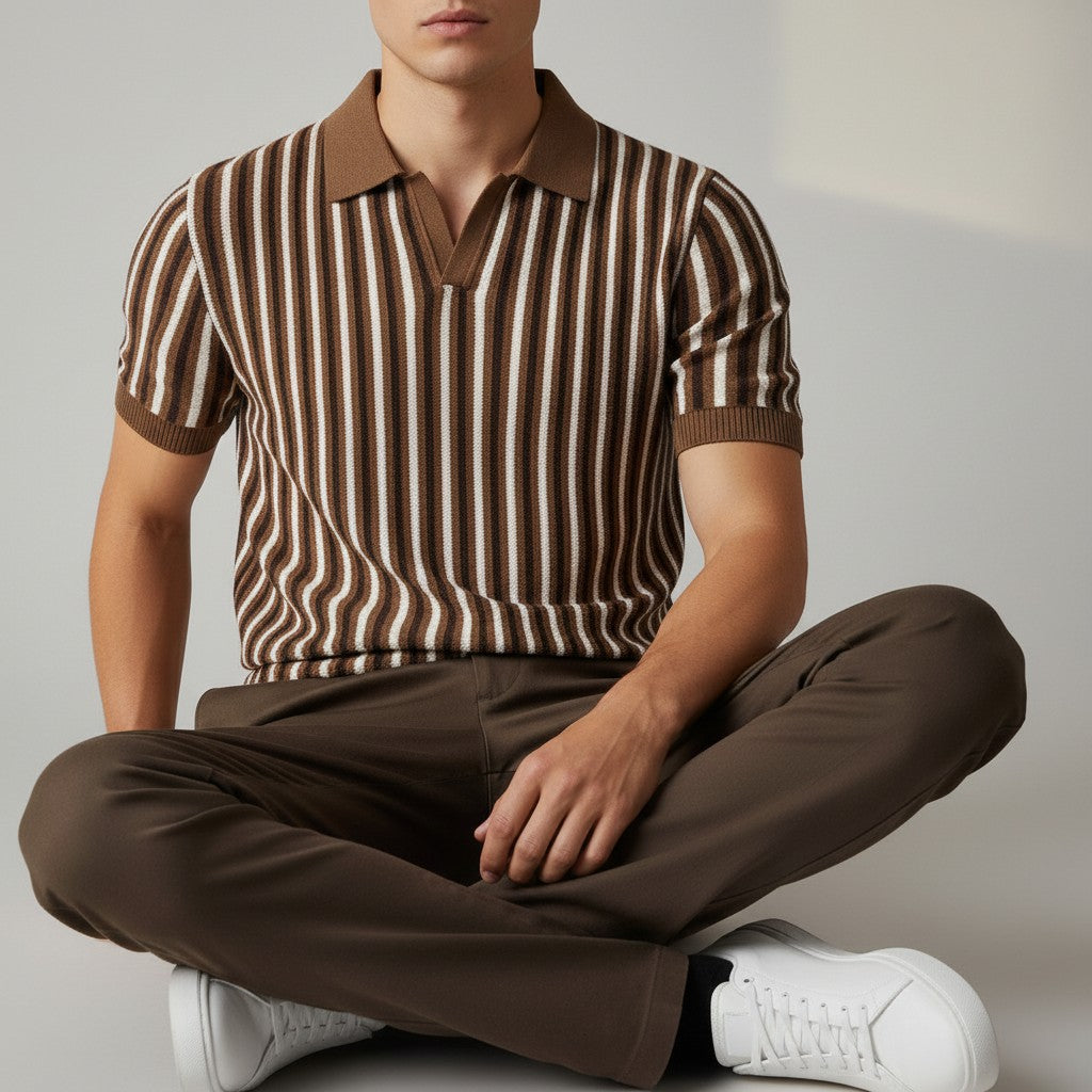 Corso di Stile: Polo a Righe Vintage per un Look Unico