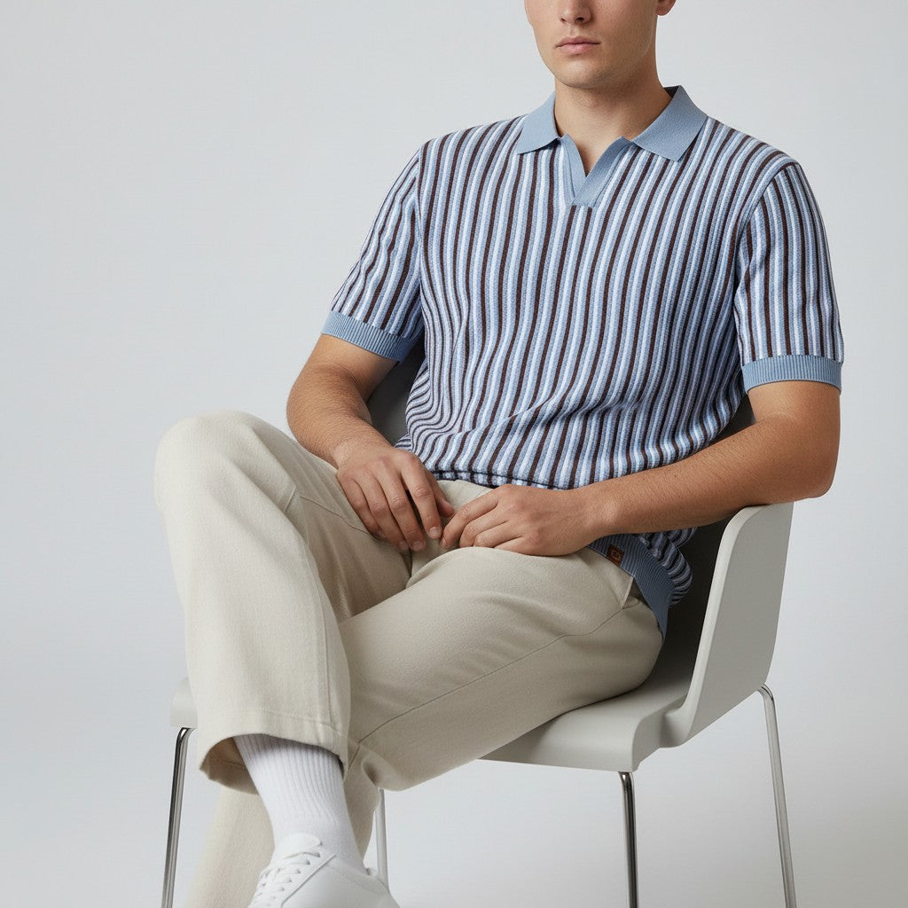 Corso di Stile: Polo a Righe Vintage per un Look Unico