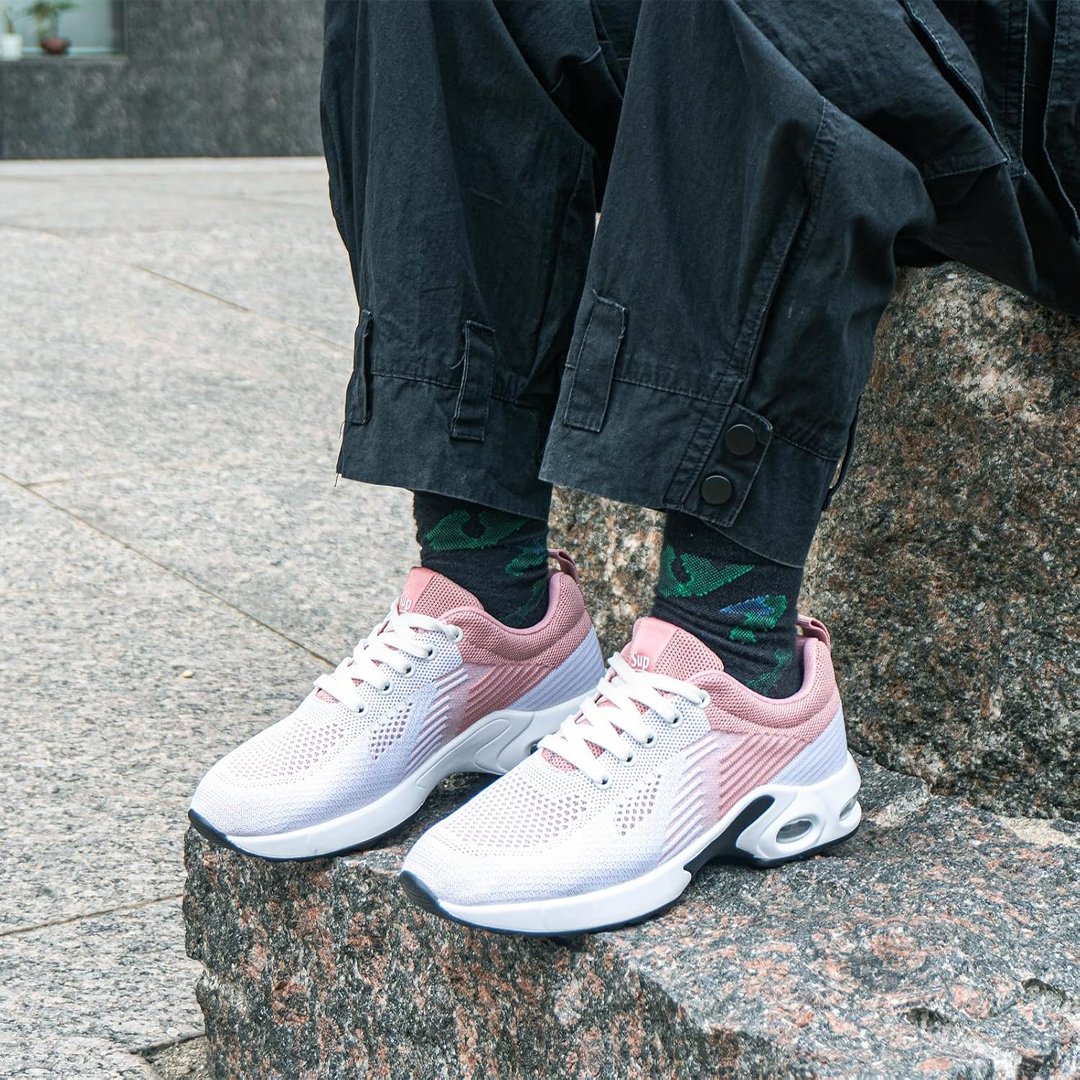 WalkMora Scarpe Comfort - Eleganza Bianco Rosa per il Tuo Stile