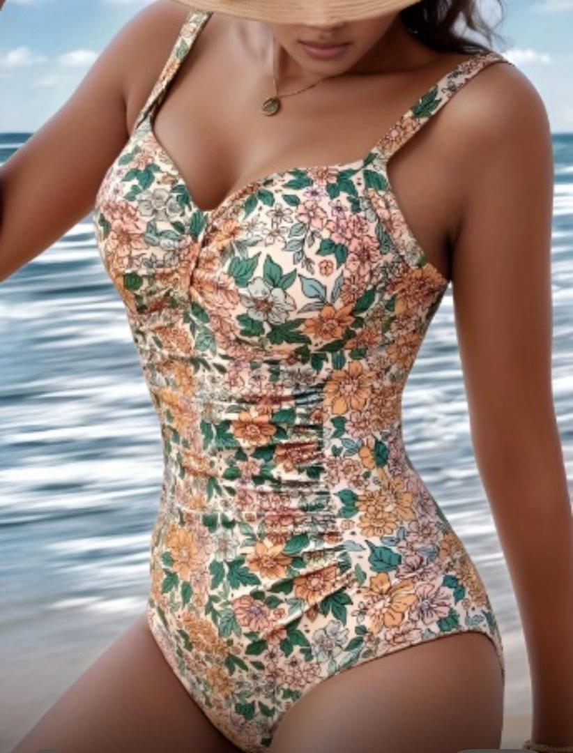 Luísa - Costume da Bagno Floreale con Scollo Halter: Stile e Comfort per l'Estate!