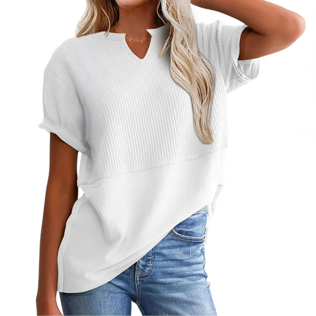 GRACIE™ | Comodo maglione in viscosa a righe