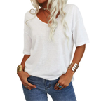 KATIE™ | T-shirt Essenziale Relaxed con Scollo a V