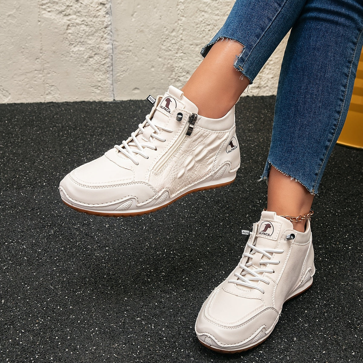 Lotte – Sneakers con Zip: Comfort Quotidiano per Ogni Passo!