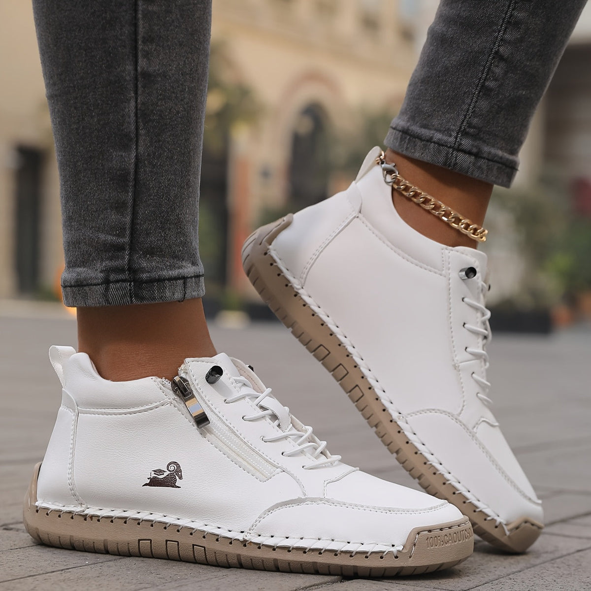 Mila – Sneakers Ortopediche Comode con Cerniera per il Massimo Comfort