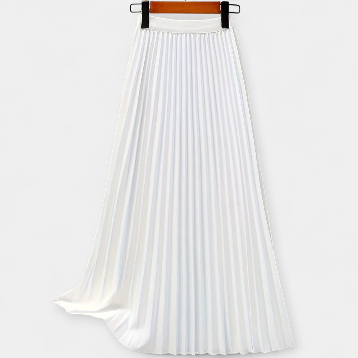 Elegante Gonna Lunga Plissettata in Satin: Stile e Comfort per Ogni Occasione!