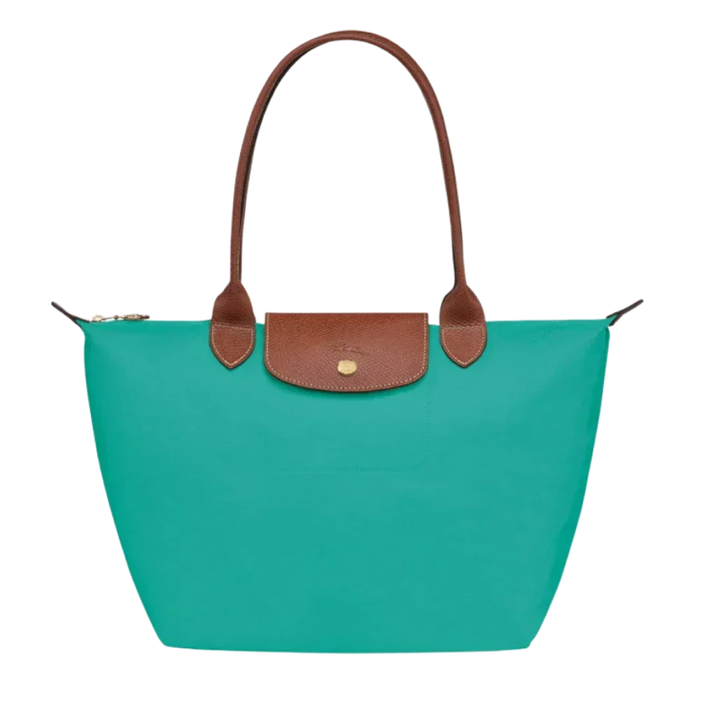 Shopping Bag Grande Premium - Turchese Elegante