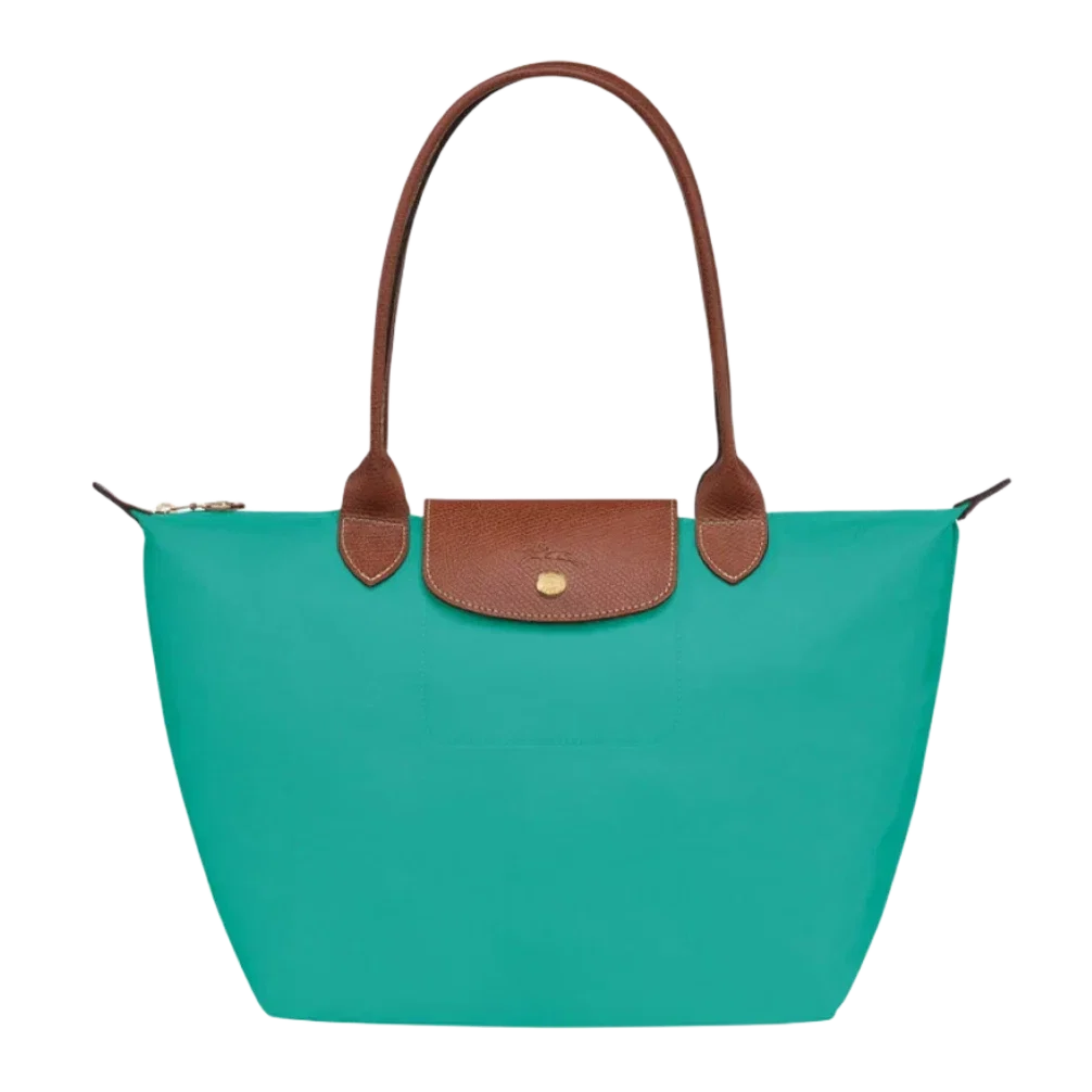 Shopping Bag Grande Premium - Turchese Elegante