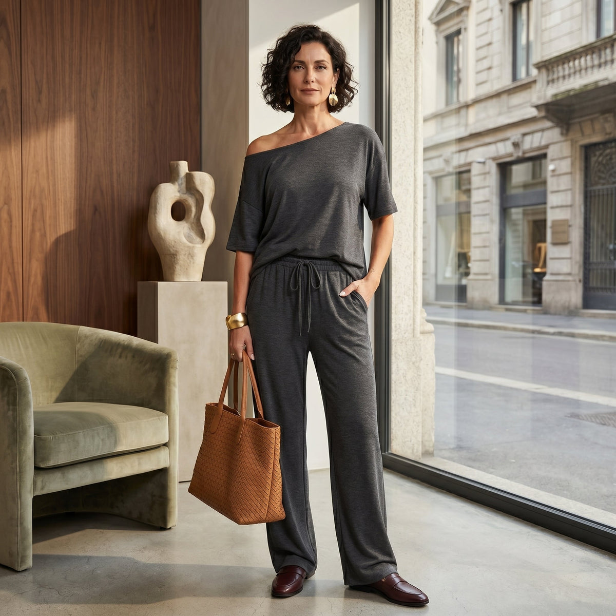 Completo Fluido Spalla Cadente Marta - Eleganza e Comfort per Ogni Occasione!