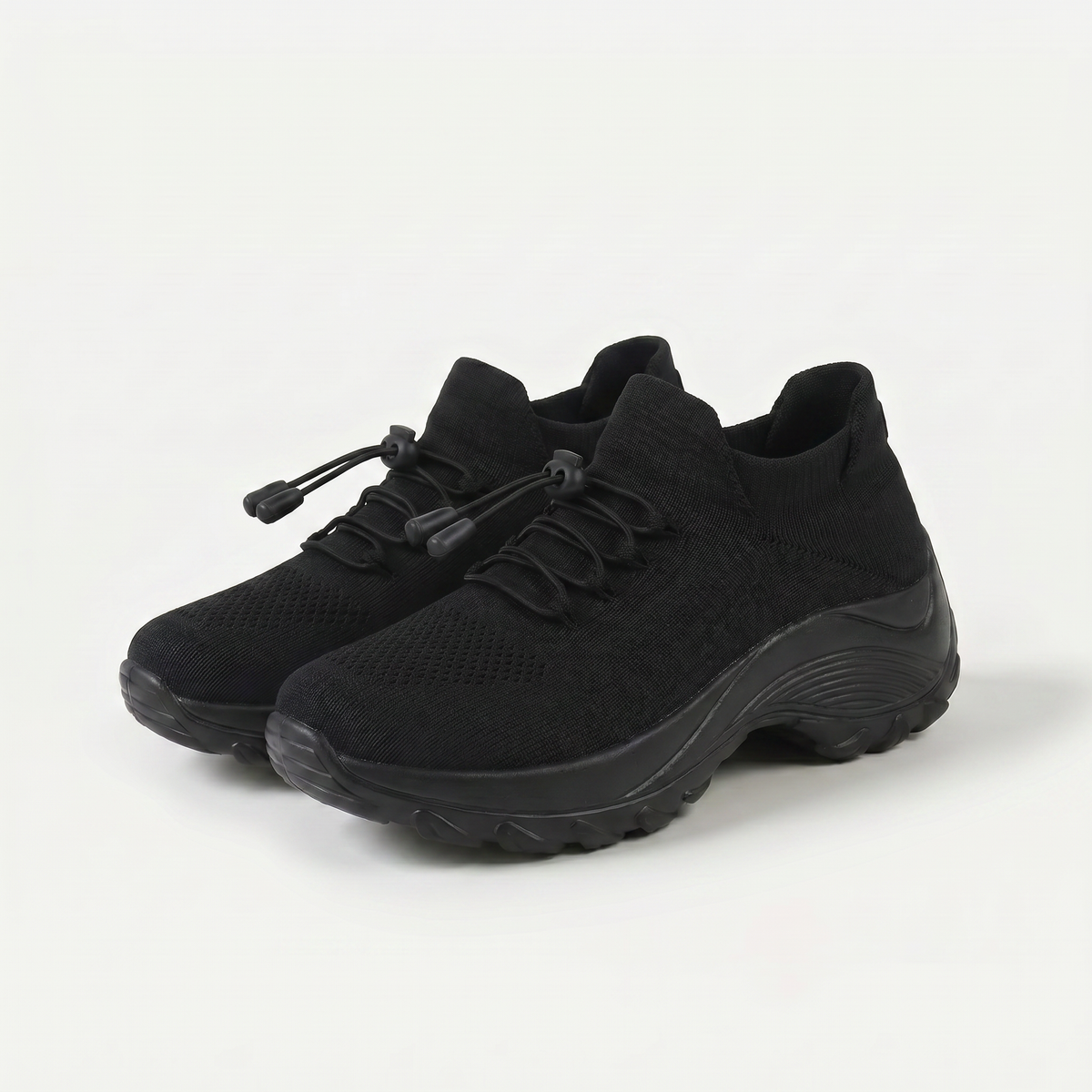 Scarpe Komfort Ambulo in Maglia - Eleganza Totale Nera