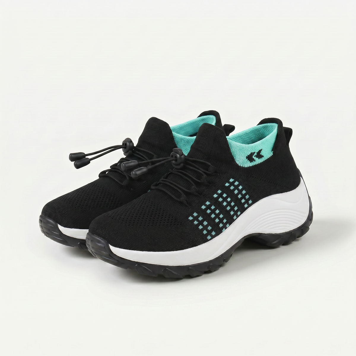 Scarpe Ambulo Komfort in Tessuto Traspirante - Verde e Nero per Stile e Comfort