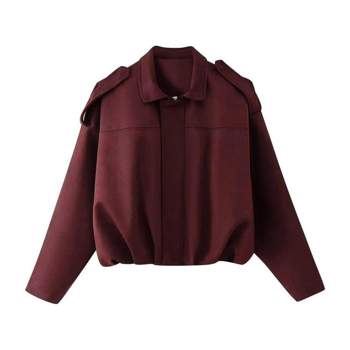 Giacca Oversize Bomber in Pelle Scamosciata: Stile Unico e Comfort Incredibile!