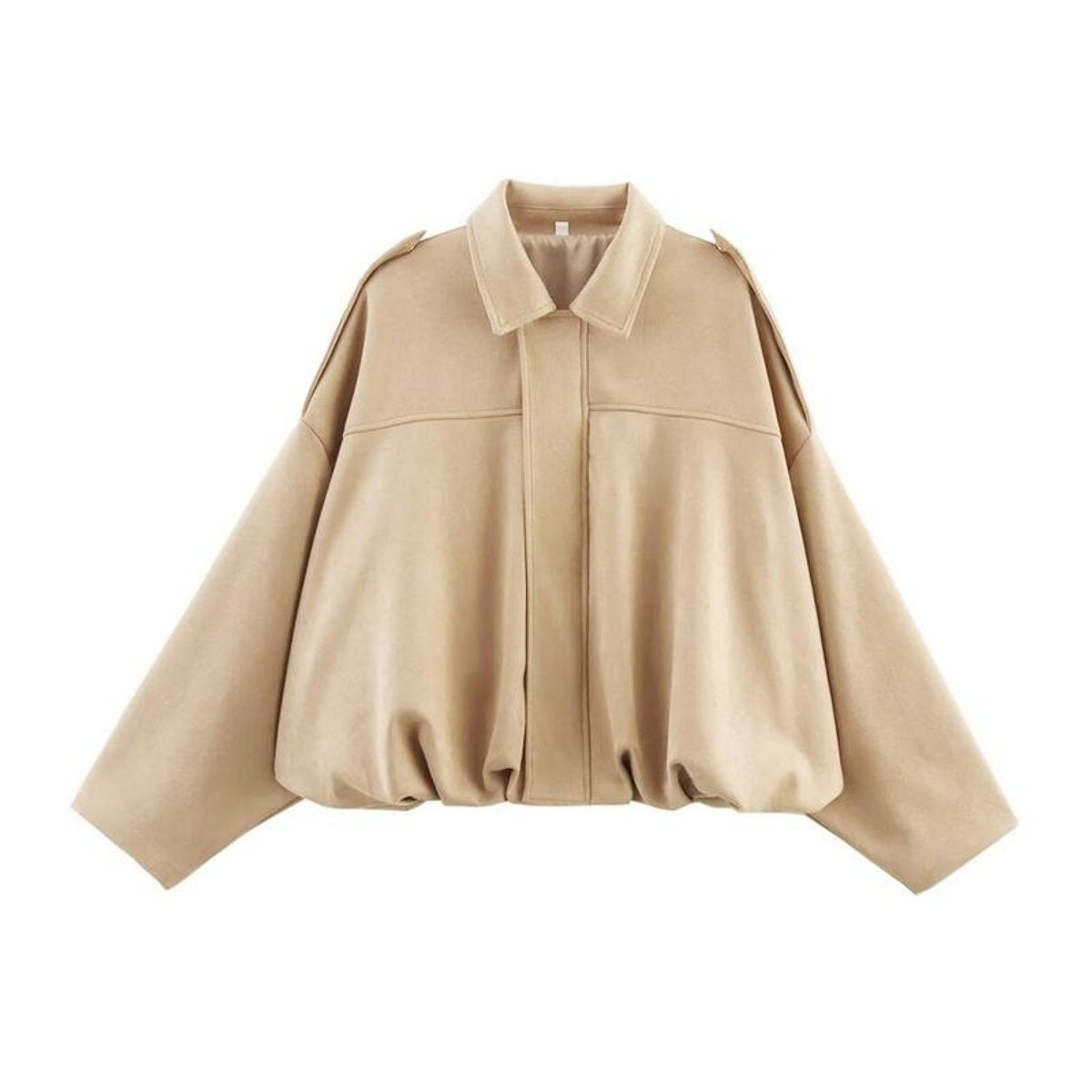 Giacca Oversize Bomber in Pelle Scamosciata: Stile Unico e Comfort Incredibile!
