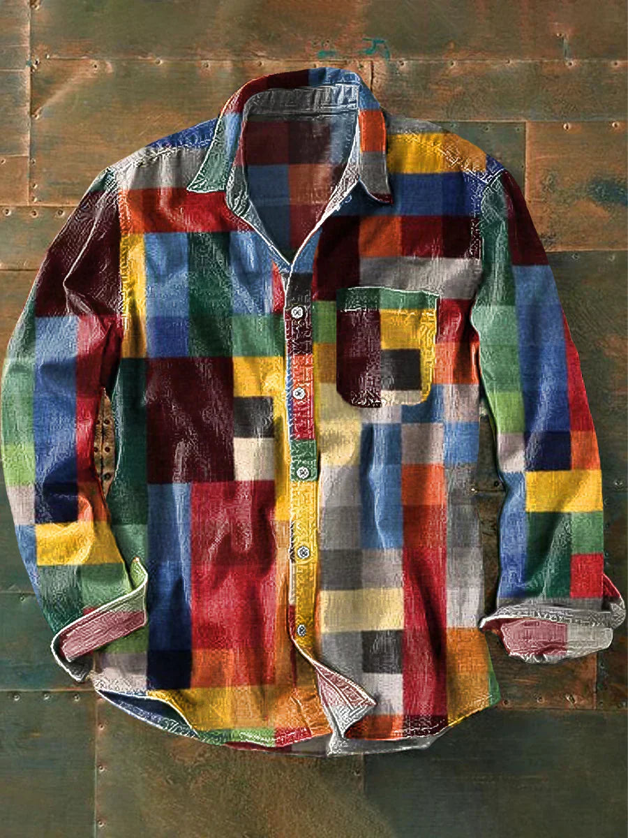 Mathias - Camicia a Maniche Lunghe con Tasca: Stile e Comfort per Ogni Occasione!