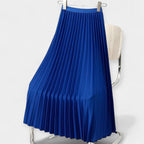 Elegante Gonna Lunga Plissettata in Satin: Stile e Comfort per Ogni Occasione!