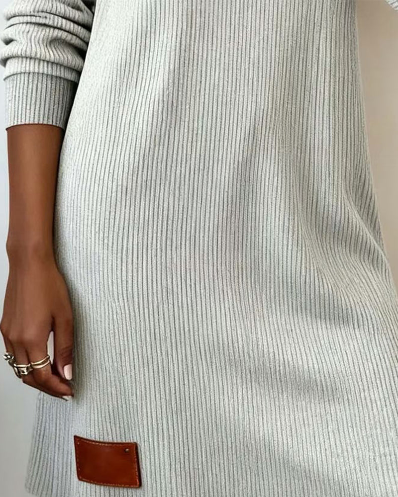 Celine | Abito Elegante Giornaliero con Maniche Lunghe e Collo Alto - Stile e Comfort per Ogni Occasione