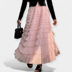 Elegante Gonna con Dettagli in Tulle: Stile e Raffinatezza per Ogni Occasione