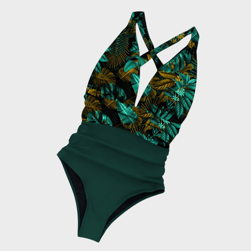 Joana - Costume da Bagno Chic con Vita Alta per un Look Elegante