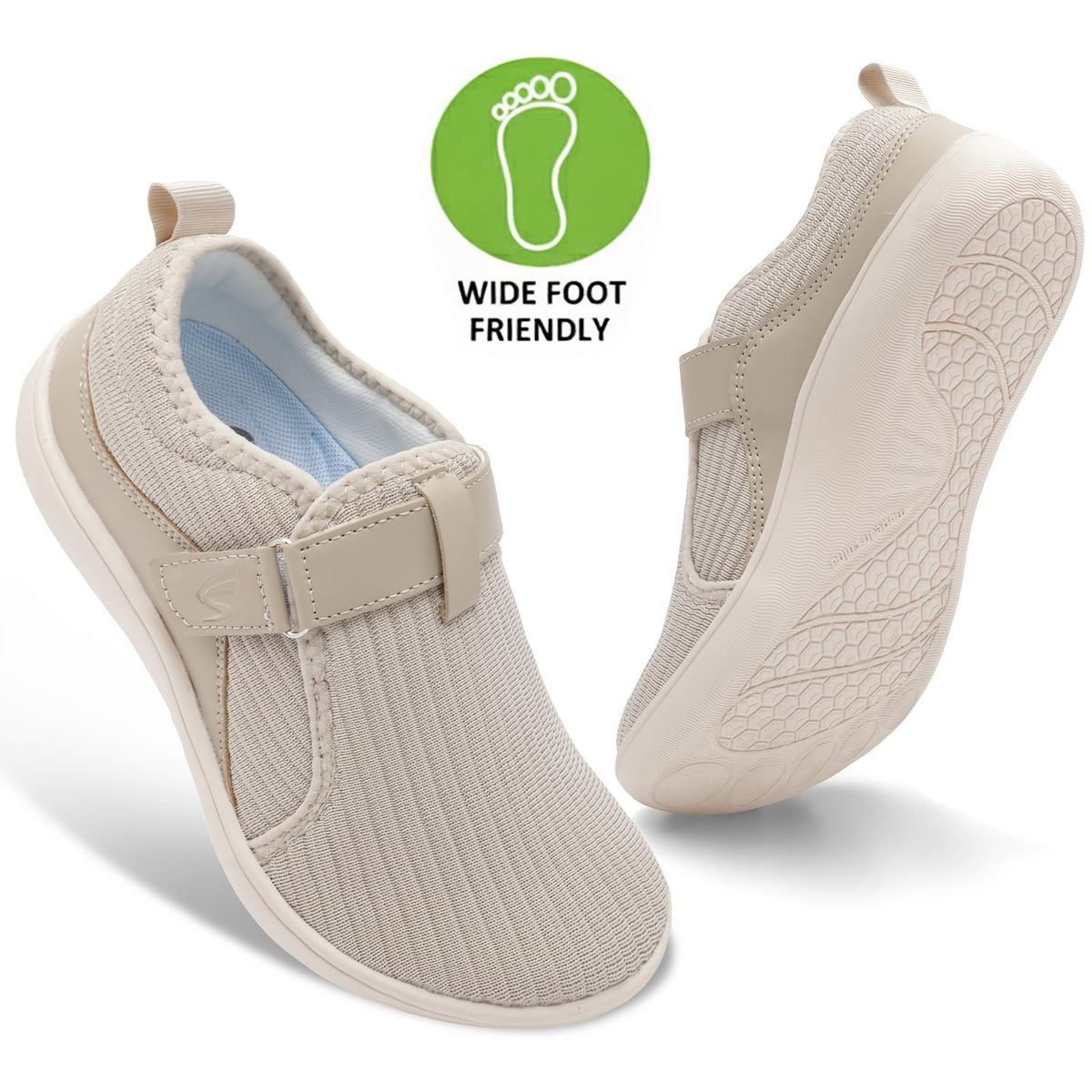 Anke – Sneakers Comfort Regolabili con Vestibilità Extra Larga per il Massimo Benessere