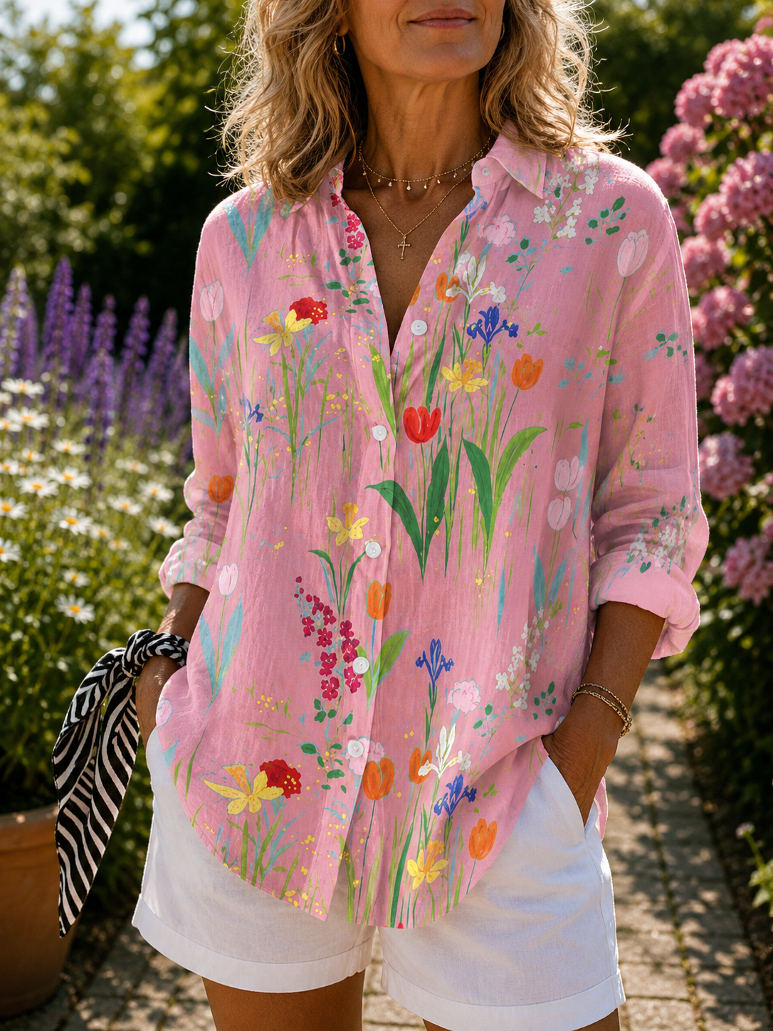 NUNZIA™ | Blusa Primavera Giardino per Donna - Stile e Freschezza!