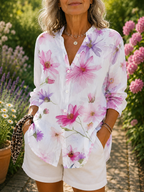 EVELIA™ | Blusa Artistica vibrante per Donna - Stile unico e colorato!