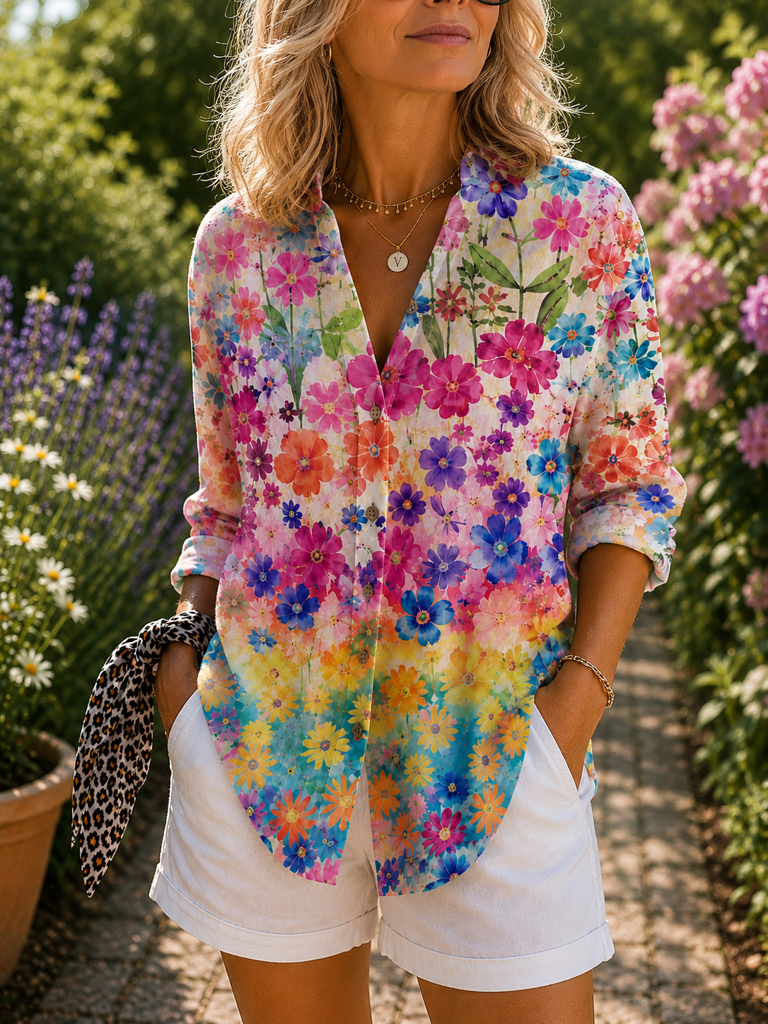 ELBA™ | Blusa Donna artistica vibrante - Stile unico per ogni Occasione