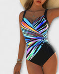 Teresa – Costume da Bagno con Scollatura Incrociata: Eleganza e Comfort per l'Estate!