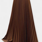 Elegante Gonna Lunga Plissettata in Satin: Stile e Comfort per Ogni Occasione!