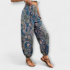 Escarlete - Pantaloni Etnici alla Moda con Grafica Unica