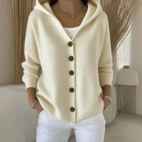 Rocío | Giacca leggera in maglia con cappuccio