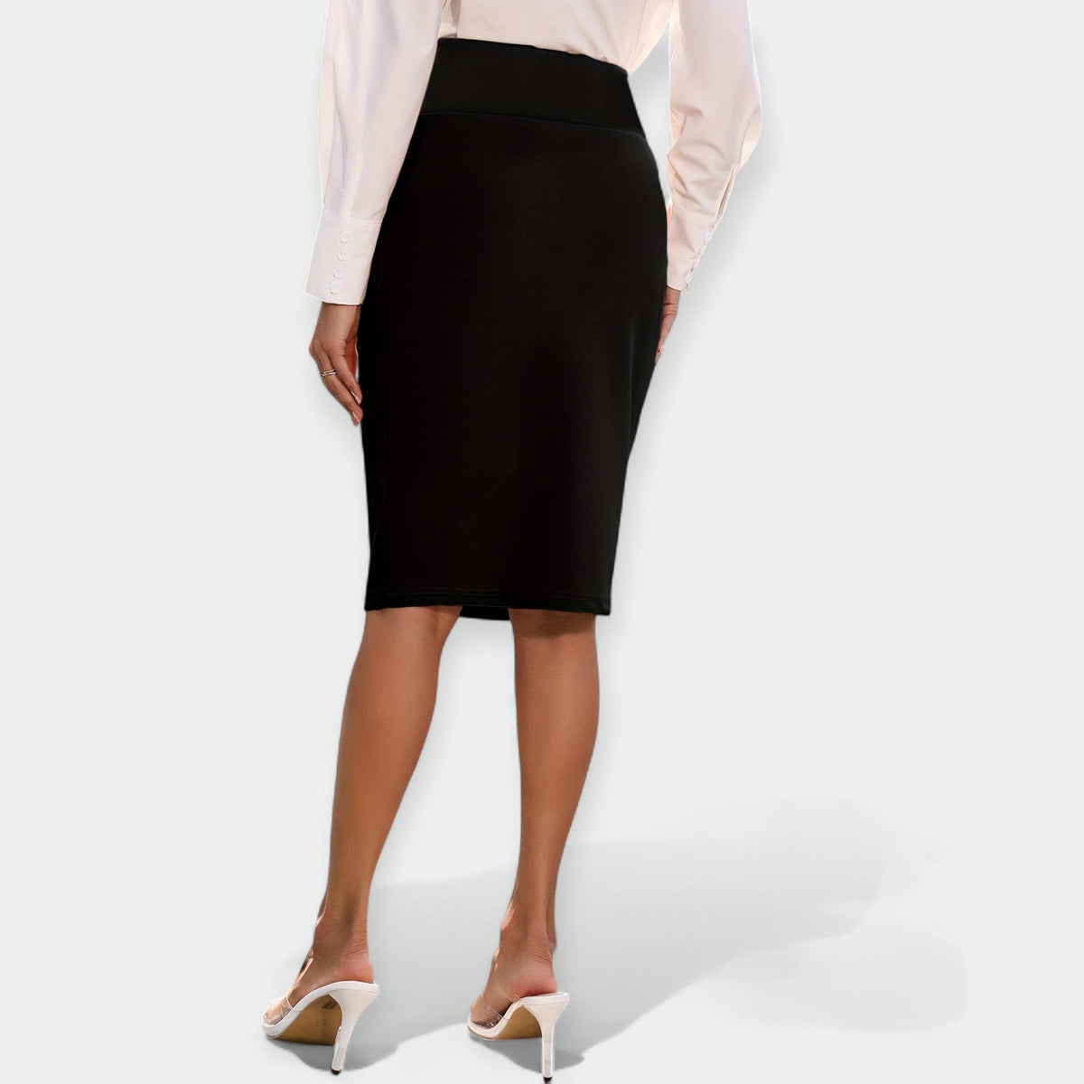 Elegante Gonna Midi a Vita Alta - Stile e Comfort per Ogni Occasione!