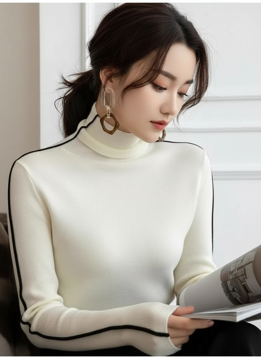 Maglione Lungo a Collo Alto: Comfort e Stile per Ogni Occasione!