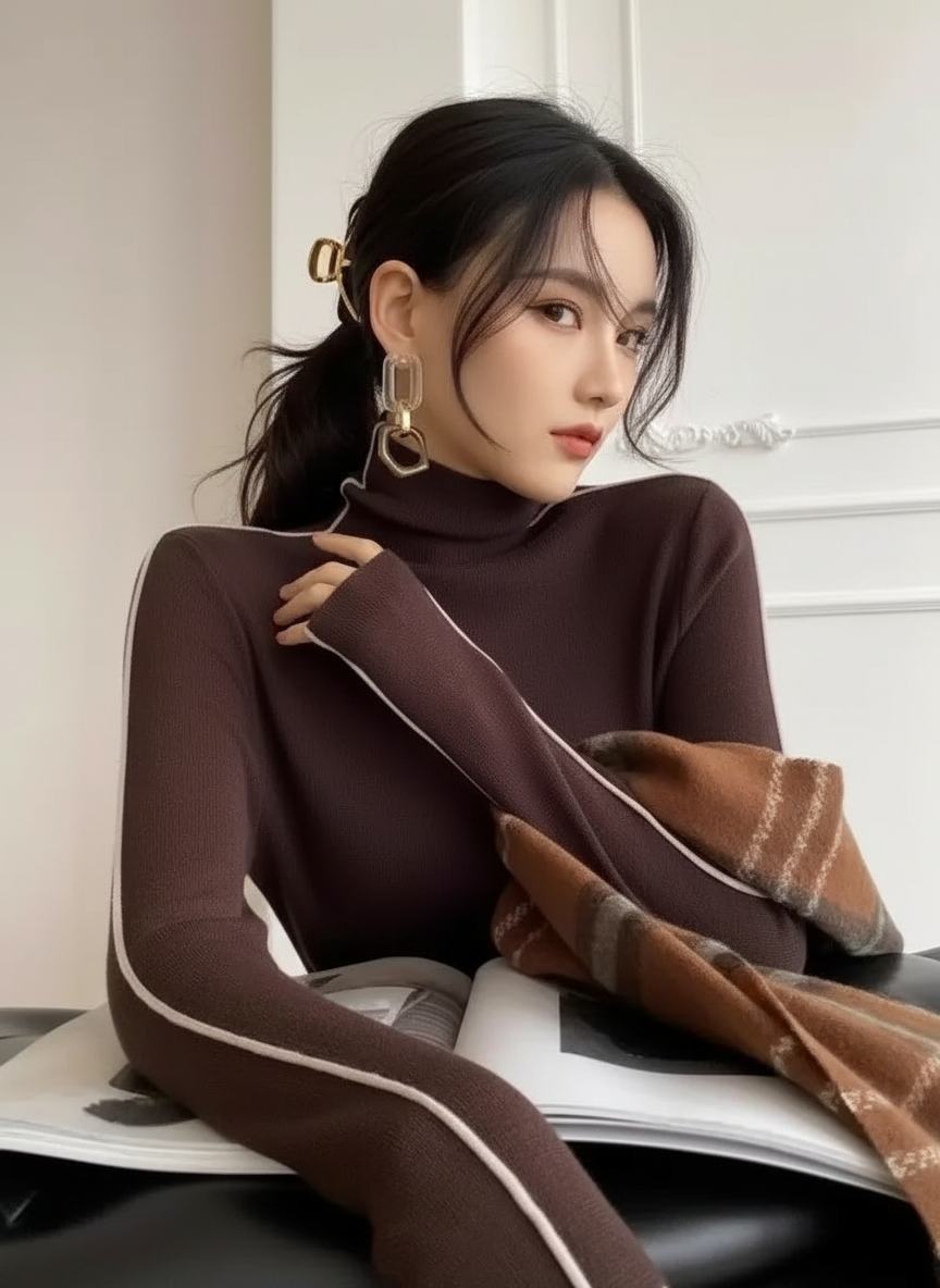Maglione Lungo a Collo Alto: Comfort e Stile per Ogni Occasione!
