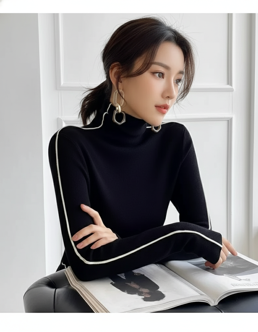 Maglione Lungo a Collo Alto: Comfort e Stile per Ogni Occasione!