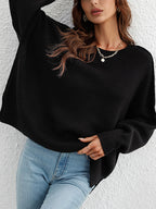 Maglione Oversize con Maniche a Batwing - Comfort e Stile per Ogni Occasione!