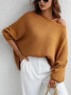 Maglione Oversize con Maniche a Batwing - Comfort e Stile per Ogni Occasione!