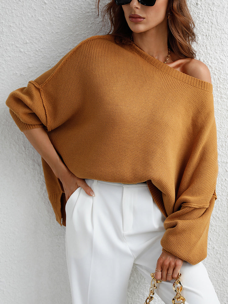 Maglione Oversize con Maniche a Batwing - Comfort e Stile per Ogni Occasione!