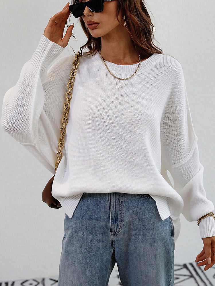 Maglione Oversize con Maniche a Batwing - Comfort e Stile per Ogni Occasione!