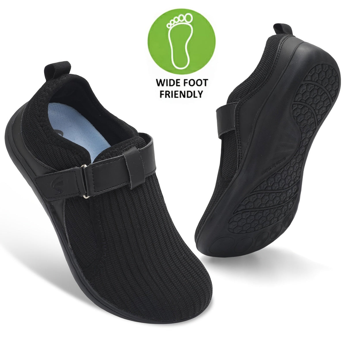 Anke – Sneakers Comfort Regolabili con Vestibilità Extra Larga per il Massimo Benessere