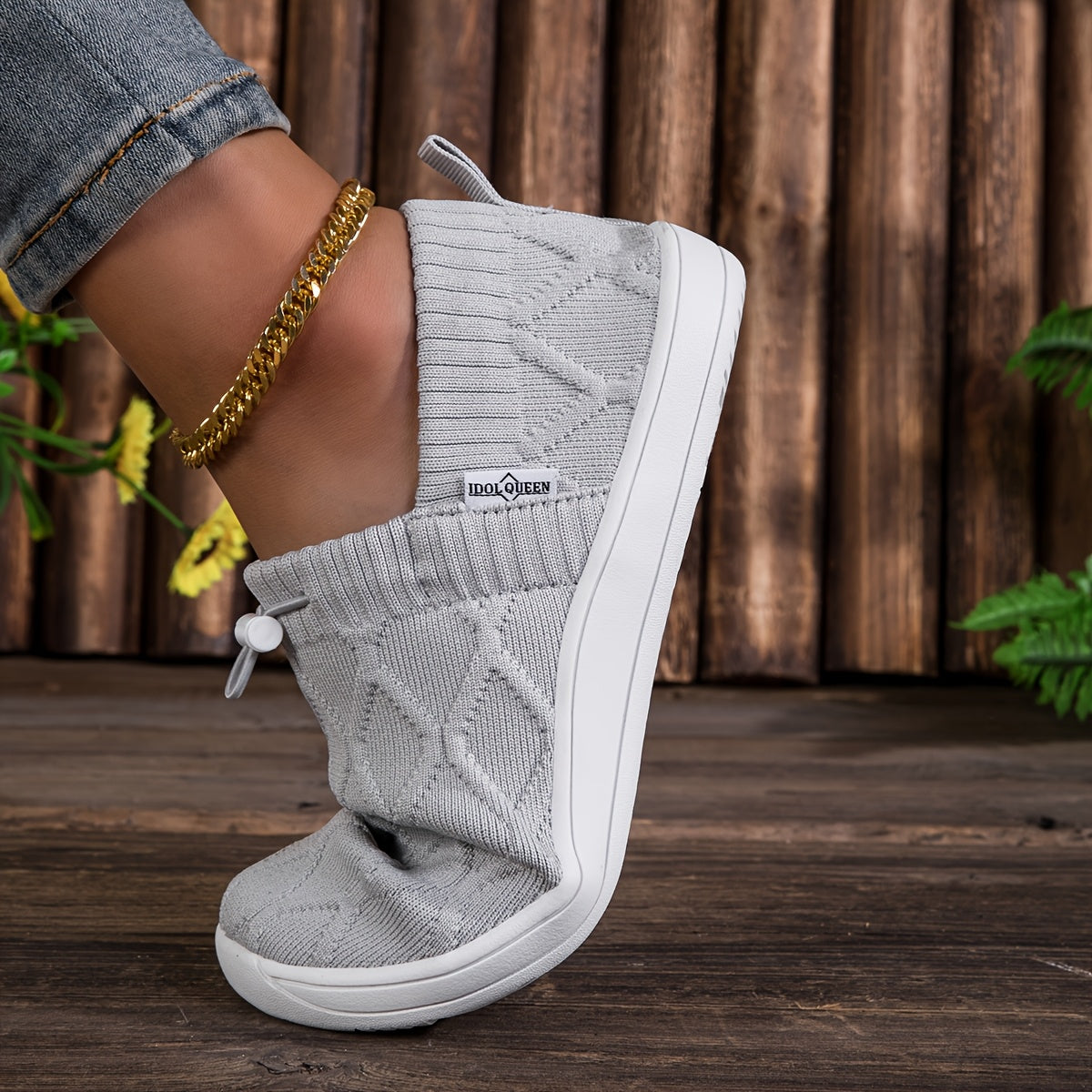 Fleur – Sneakers Barefoot con Punta Extra Larga e Suola Flessibile per Comfort Totale
