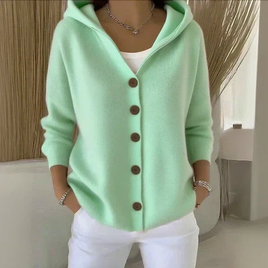 Rocío | Giacca leggera in maglia con cappuccio