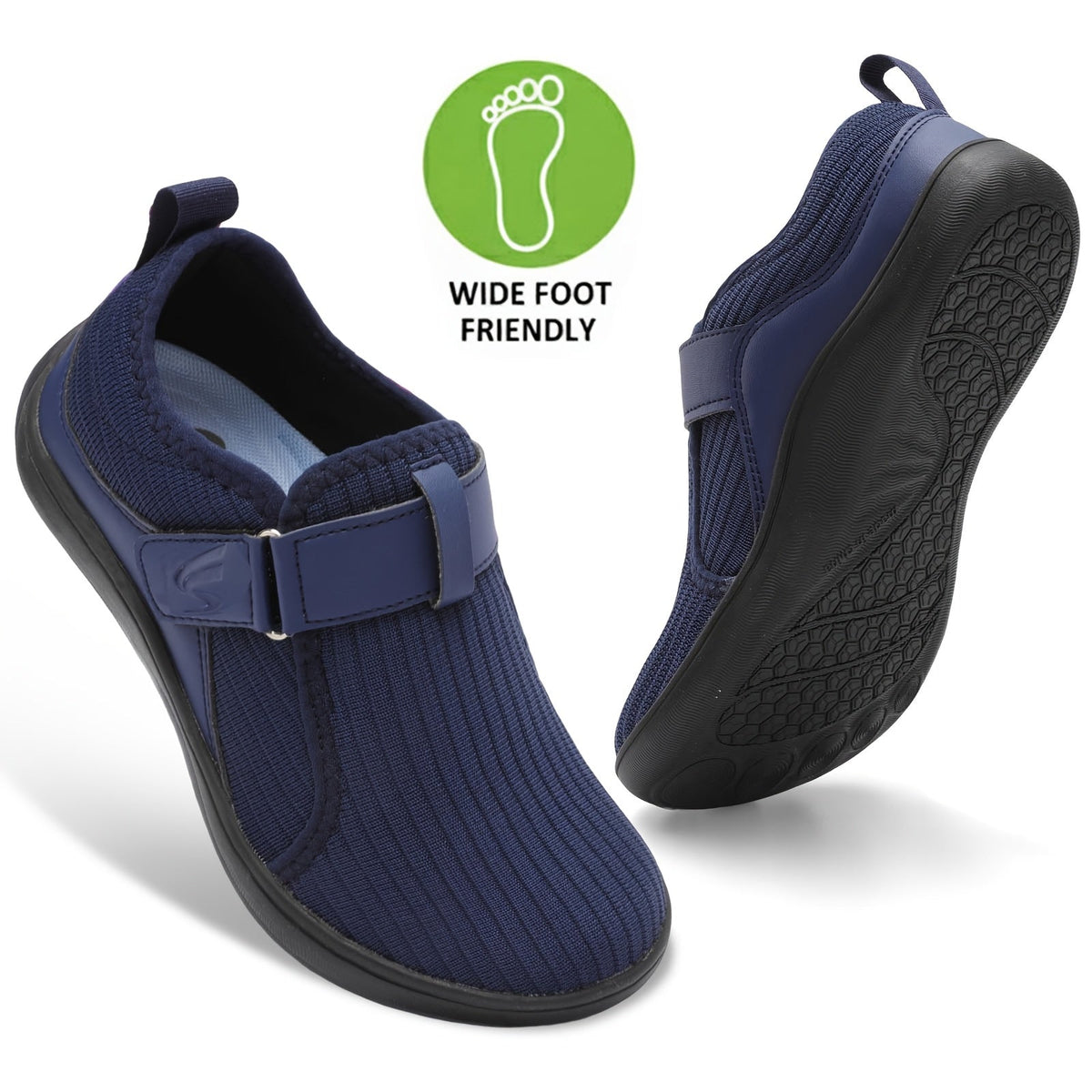Anke – Sneakers Comfort Regolabili con Vestibilità Extra Larga per il Massimo Benessere