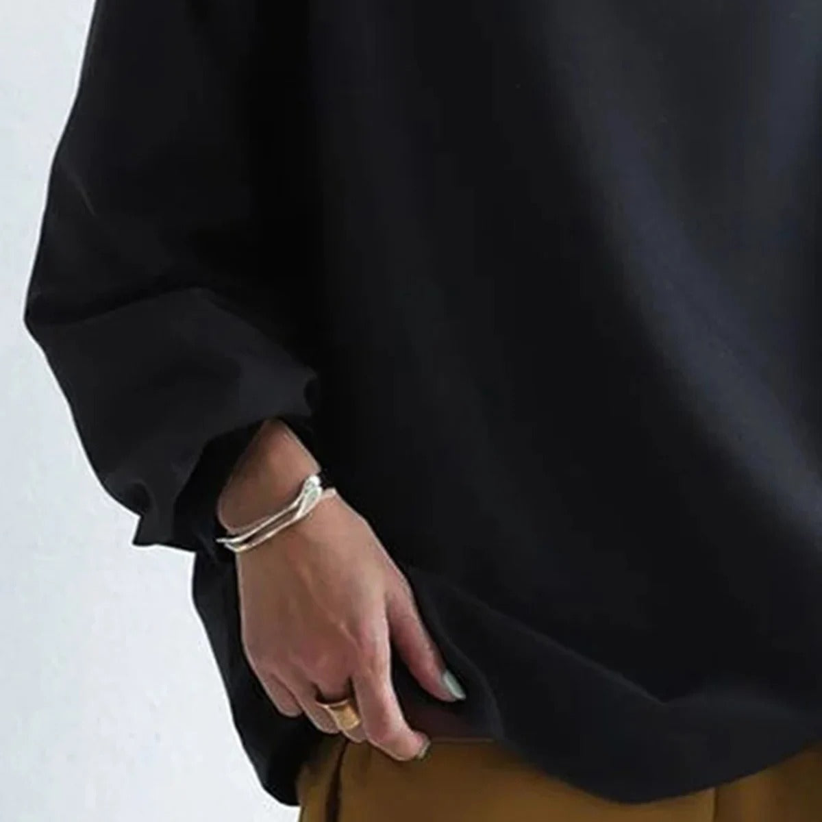 Jersey Susi™ Oversize Nero - Comfort e Stile per Ogni Occasione!
