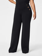 ELIZA™ | Eleganti pantaloni a gamba larga con bottoni dorati