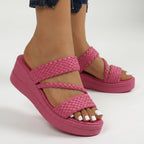 Diana - Sandali Eleganti con Cinghie Intrecciate per un Look Unico