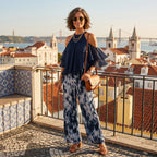 Francisca - Set Halter e Pantaloni Fluidi Eleganti per un Look Unico