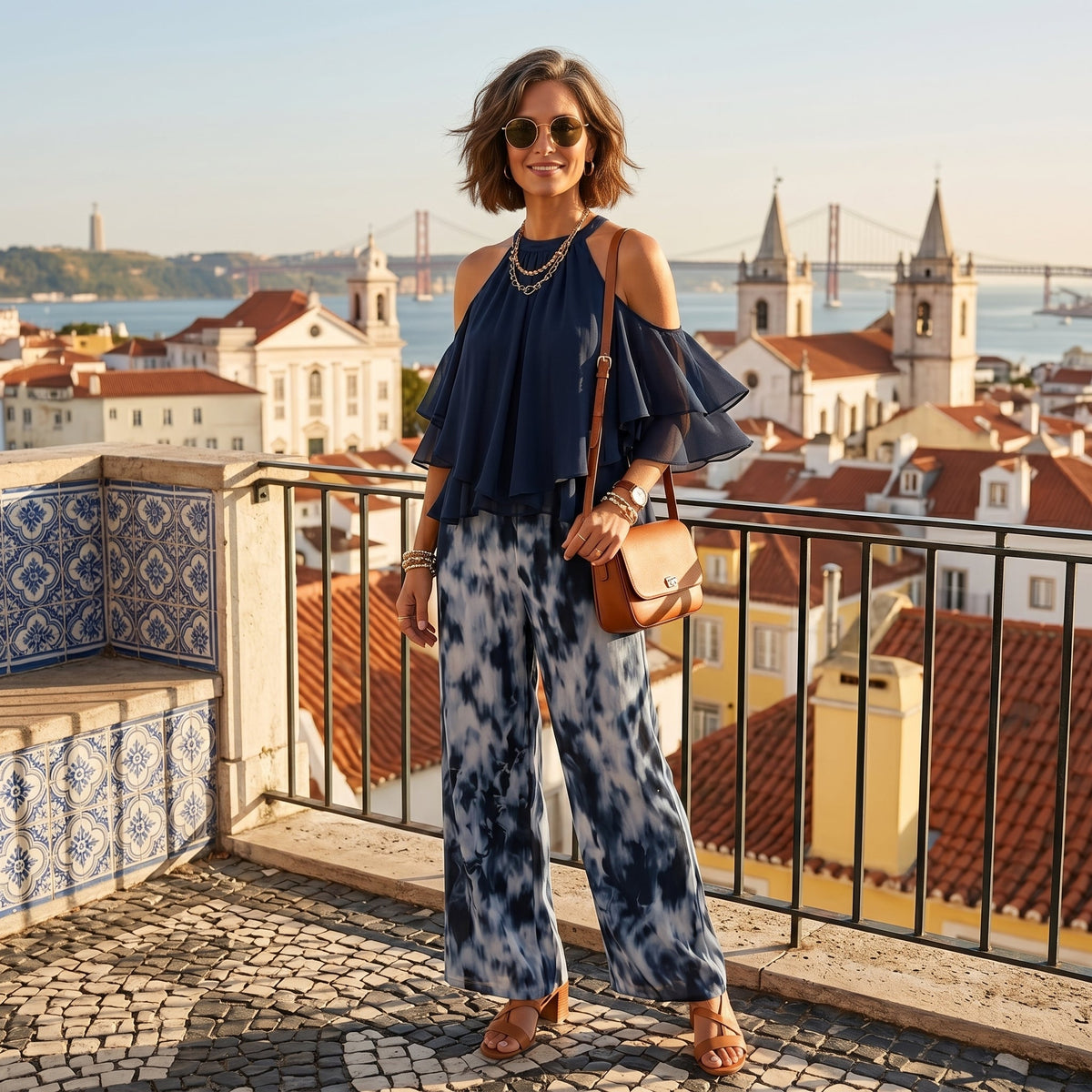 Francisca - Set Halter e Pantaloni Fluidi Eleganti per un Look Unico