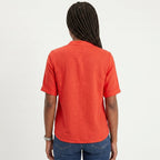 Célia - Blusa Fluida con Collo a V Elegante e Versatile