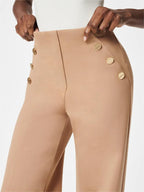ELIZA™ | Eleganti pantaloni a gamba larga con bottoni dorati