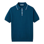 NINO | Polo con Collo a Punta e Zip - Stile e Comfort in Ogni Occasione!