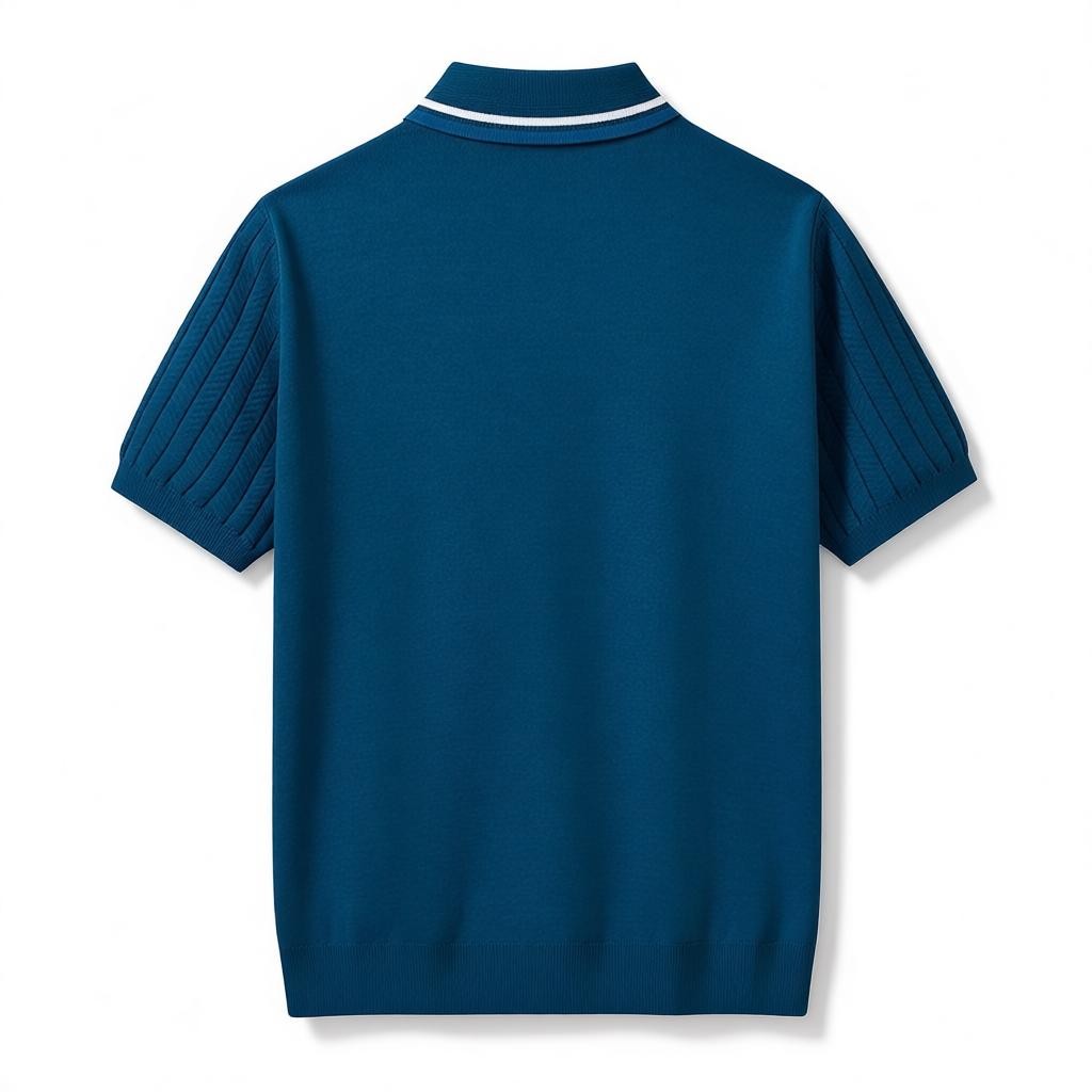 NINO | Polo con Collo a Punta e Zip - Stile e Comfort in Ogni Occasione!